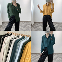 FHSVC017 mens three-piece early autumn worry-free fourteen-color classic but not timely small square collar casual shirt women
