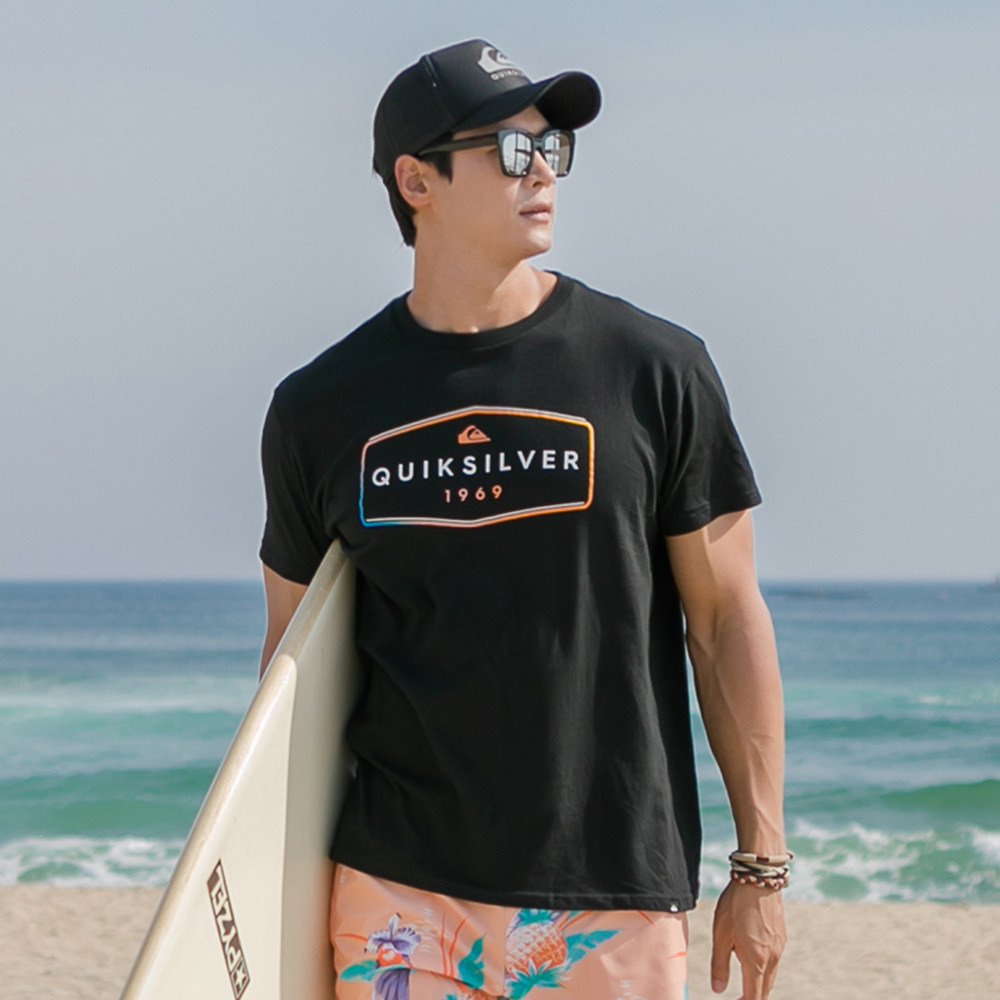 QUIKSILVER SHORT SLEEVE T-SHIRT KOREA DIRECT MARKETING SPORTS CASUAL MEN SHORT SLEEVE MST545KQS 