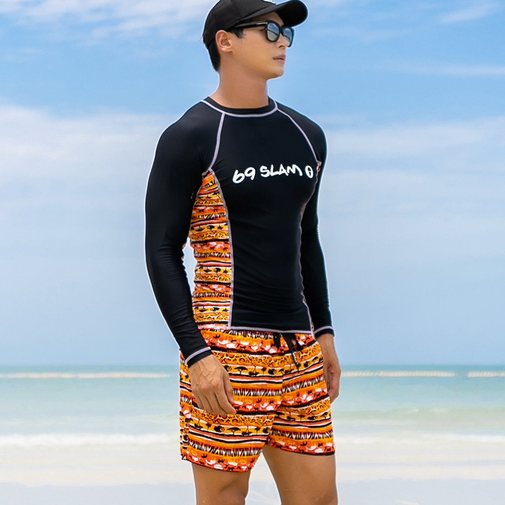 69SLAM Men Beach Pants South Korea Surf Clothing Sunscreen Diving Seaside Tourist Outdoor OMB007OSL 