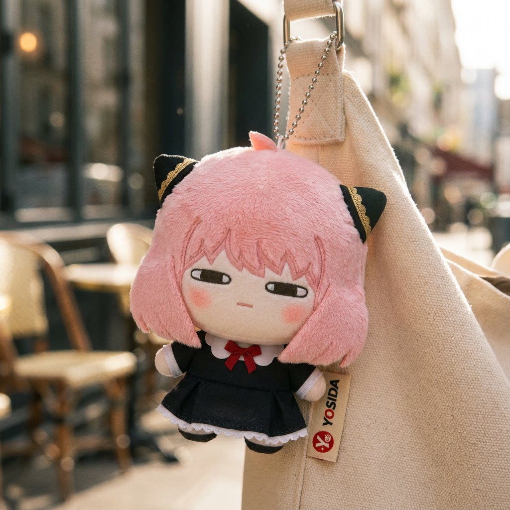 Japanese Authentic Spy X Family Anya Cotton Doll Bag Pendant Plush Toy Keychain Birthday Gift