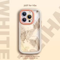 Suitable for Apple 15ProMax mobile phone case silicone soft case iPhone13Pro simple and trendy model 14Plus creative personality Apple 12 all-inclusive anti-fall and dirt-resistant 11 transparent