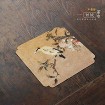 Velvet tea towel absorbent Zen Chinese style tea tea cloth tea mat kung fu tea ceremony Spare Parts V