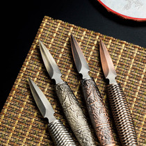 Chengyi tea set copper alloy tea knife Tea Needle tea cone opener black tea Puer special open tea knife tea set accessories