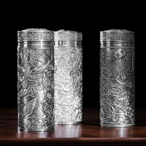 Chengyi silverware Sterling silver 999 liner Thermos cup Kowloon Supreme handy cup Office drinking cup Health cup