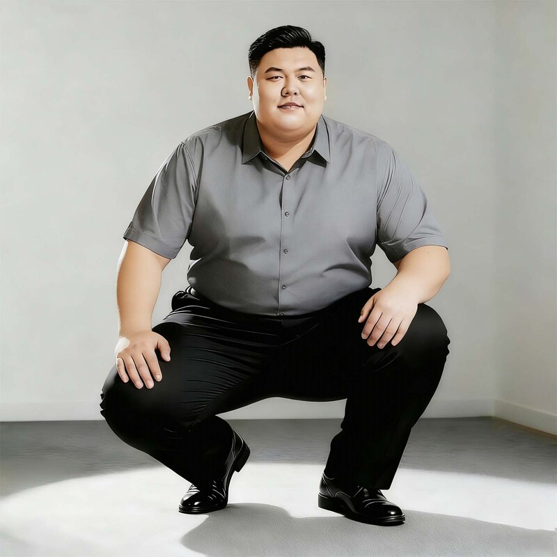 Summer Plus-Size Men's Business Casual Trousers, Loose High-Waisted Deep-Crotch Long Pants, Commuter Workwear, No Ironing Needed Summer Plus-Size Men's Business Casual Trousers, Loose High-Waisted Deep-Crotch Long Pants, Commuter Workwear, No Ironing Needed