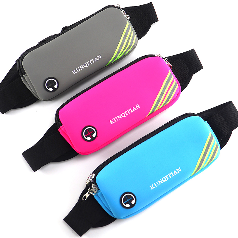Running waist bag men's and women's sports mobile phone bag small belt bag marathon fitness equipment multi-functional waterproof cycling bag