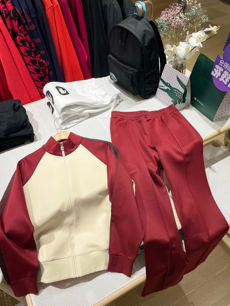 高级感新年红色休闲运动服过年卫衣两件套装女冬季茶系穿搭一整套