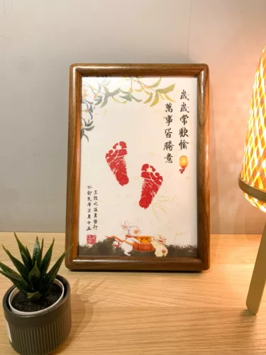 Детская чернильная подушечка, отпечатки рук и ног, памятная фоторамка, подарок на день рождения