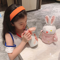  You only ALLJOINT childrens thermos cup female with straw cute kindergarten kettle primary school student water cup large capacity