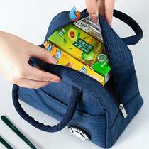 Thickened portable childrens box lunch bag with rice bag mens lunch bag handbag handbag with rice bag for moisture-proof