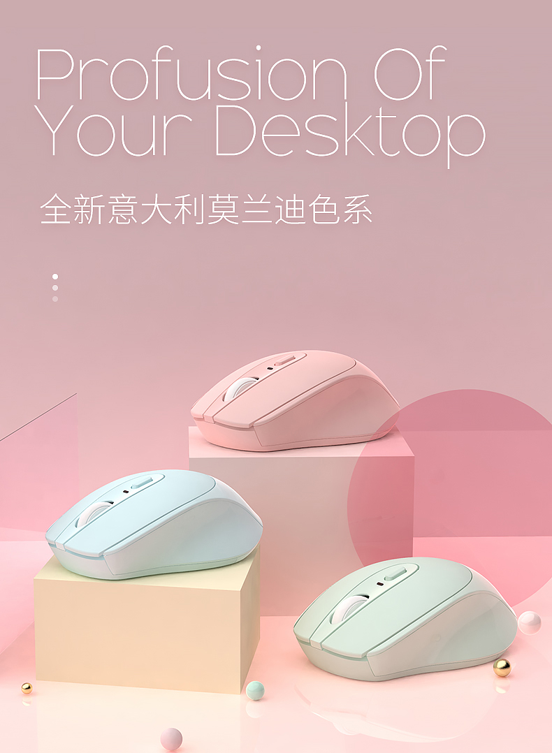 无线可充电静音蓝牙鼠标 图1