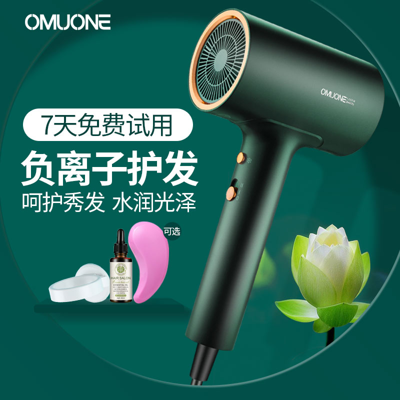 OMUONE Omouni Hairdryer Negative Ion Hair Care Home High Power Hairdryer Quick Drying High Speed Dryer Cylinder