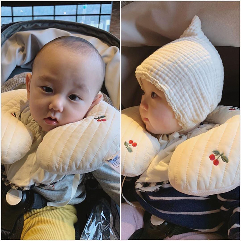 South Korea Import Mallotte stroller nursing neck cart leaning pillow safe seat universal embroidered neck pillow
