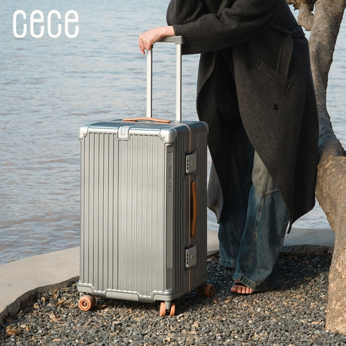 cece Ретро вместительный и большой чемодан, прочная универсальная коробка, увеличенная толщина