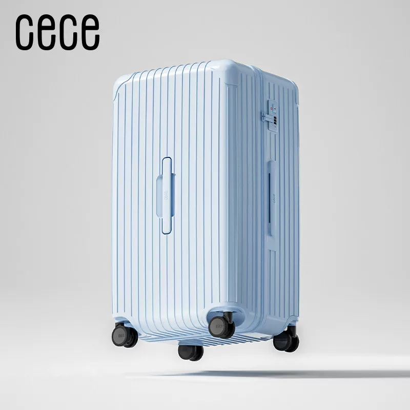 Capacious universal suitcase with zipper, 26 inch, material