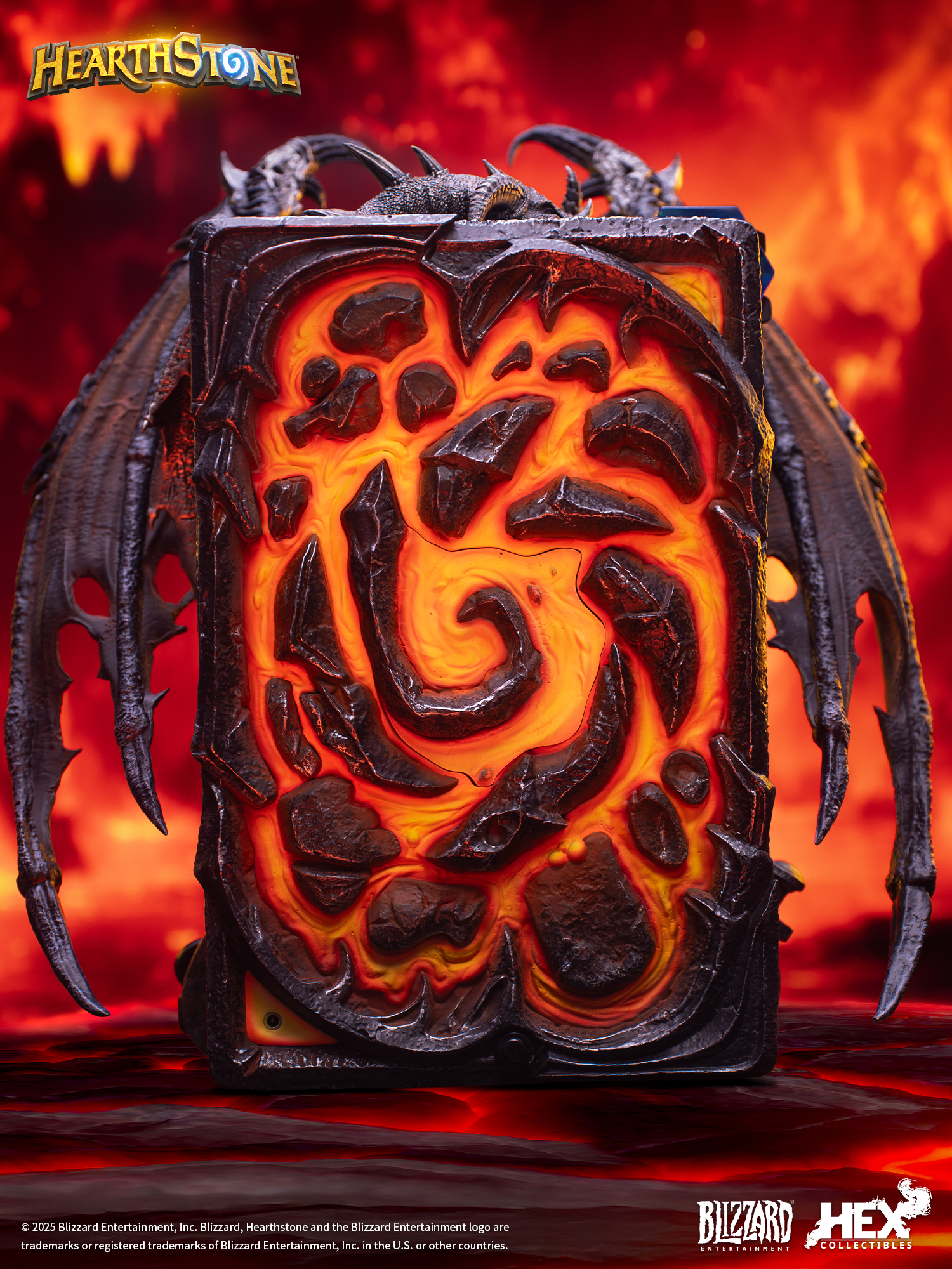 Спотовая Blizzard Blizzard игра официальная периферия Hearthstone Deathwing карточное искусство статуя