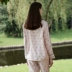 Solo seta dâu tằm dịch vụ tại nhà màu hồng nữ pyjama lụa tình yêu dịch vụ nhà hai mảnh 520 món quà - Bên ngoài ăn mặc