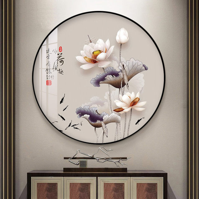 5D Diamond Painting 2024 New Diamond Living Room Crystal Handmade Dot Brick Cross Stitch 2023 Round Lotus