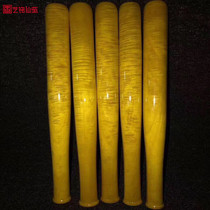 Golden Silk Nana Large Leaf Water Corrugated Baseball Bat Large Leafs Nana Solid Wood Stick With Anti-Wolf Baseball Bat Solid Wood Handiwork