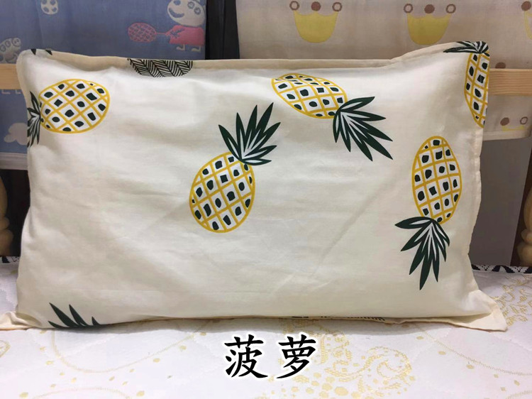 Áo gối cotton trẻ em 50 * 30 áo gối cao su non - Gối trường hợp