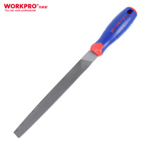 ten thousand kbao W051001N red blue bicolor handle flat head flat filing knife 8 10 inch five gold tool flat file