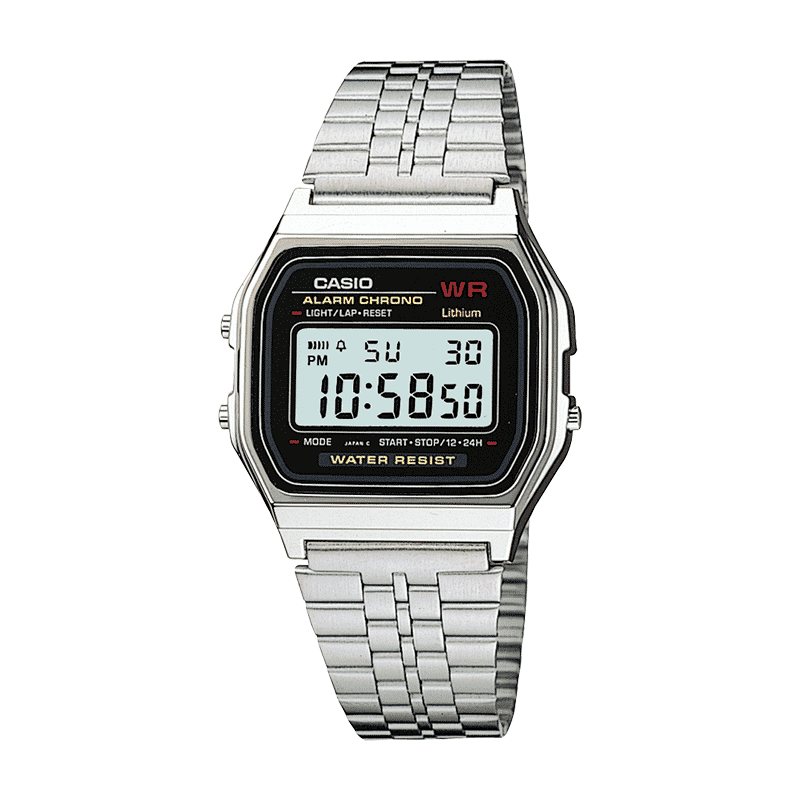 【自营】CASIO卡西欧复古户外A159W-N1手表小方块机械表男款男生