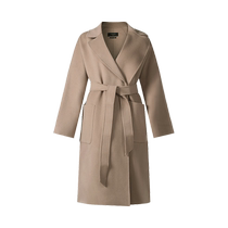 (Self-operated) Second-hand brand new unused Maxmara womens sheep wool mid-length coat