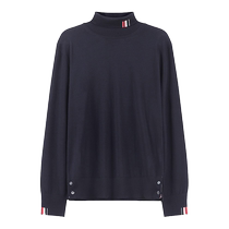 (self-employed) Thom Browne men loose high-collar wool sweater-knitted sweatshirt MKA475A Y1014
