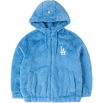 (Self-operated) MLB jacket mens and womens imitation plush casual sportswear warm hooded jacket 3AFDB0926