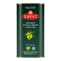 (Self-operated) Ebest organic extra virgin olive oil 1L iron tin imported from Spain