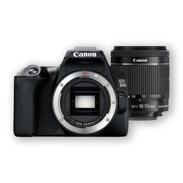 Canon EOS250DEF-S18-55mmISSTM SLR ຄືກັນກັບ 200DII