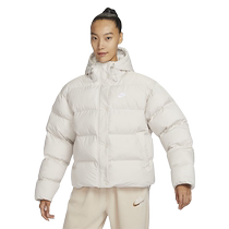 (Self-operated) Nike cotton womens jacket winter windproof and warm short hooded sports bread jacket FD8291-104