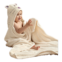 (Self-Employed) Babycare Newborn Baby With Cap Bath Towels Ultra Soft Absorbent Speed Dry Child Cloak Bathrobe Bathrobe