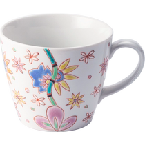 (Self-operated) Japanese Kutani ceramic coffee cup high-end creative hand-painted floral and spring cute mug