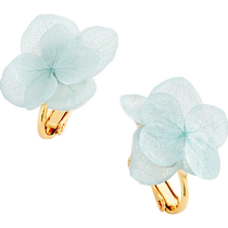 (Self-operated) OSEWAYA ear clips colorful dried flowers flower earrings petals plant flowers hydrangea real flowers
