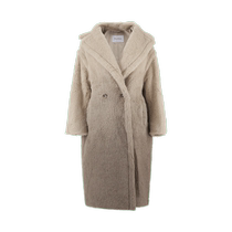 (Self-operated) Second-hand brand new and unused Max Mara Womens Long Teddy Bear Warm Jacket Top