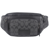 (Self-operated) COACH TRACK mens PVC leather waist bag