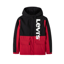 (Self-operated) Levis childrens jacket plus velvet jacket for boys and girls autumn and winter 2023 windbreaker work jacket