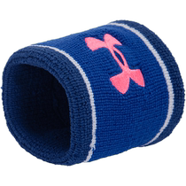 (Self-operated) UA Under Armor Mens and Womens Fitness Training Wristbands Striped Wristbands 2 Pack Sports Protective Gear 1373119