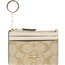 (Self-operated) COACH Womens PVC coin purse with pickup bag