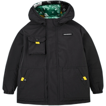 (Self-operated) Converse childrens clothing boys down jacket thickened 2023 winter new style medium and large childrens reversible jacket