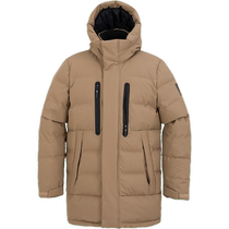 (Self-operated) Wolf Claw mid-length down jacket mens windproof warm sportswear hooded outdoor jacket 5222251