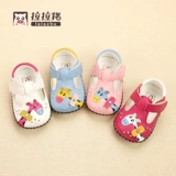 拉拉猪 Летние детские сандалии для раннего возраста для девочек, обувь, мягкая подошва, 6-12 мес., 1 лет