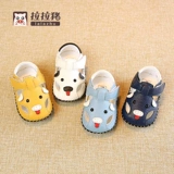 Летняя детская обувь для кожаной обуви, сандалии для раннего возраста, 6-12 мес., мягкая подошва, 1 лет