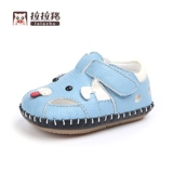 Летняя детская обувь для кожаной обуви, сандалии для раннего возраста, 6-12 мес., мягкая подошва, 1 лет