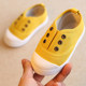 Spring and autumn children's canvas shoes boys and girls sneakers children's baby lazy shoes 1-3 years old 2 one pedal sneakers