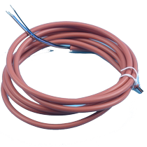 Outer diameter 4 8mm three-core high temperature resistant wire proximity switch sensor cable silicone Teflon 2 meters