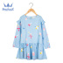 Nước Child 2019 mùa xuân và váy dài tay Casual Loose-fitting Cô gái Sita chiếc váy mùa thu cho trẻ em. 