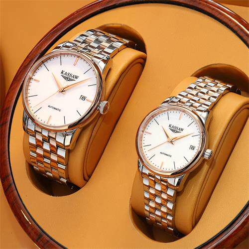 Omega couple watch pair waterproof watch men's mechanical watch men's watch fashion new joint women's watch