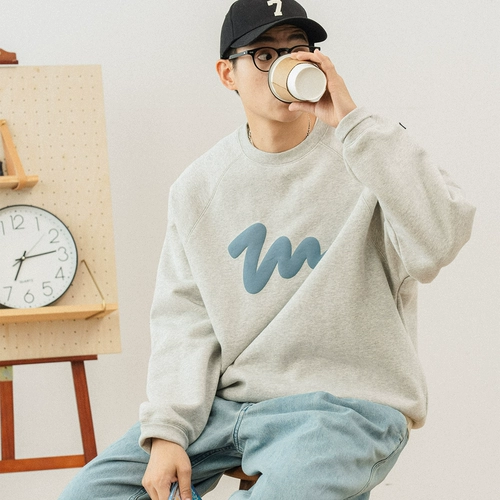 714street Демисезонная японская парная одежда подходит для мужчин и женщин для влюбленных, лонгслив, в американском стиле, оверсайз